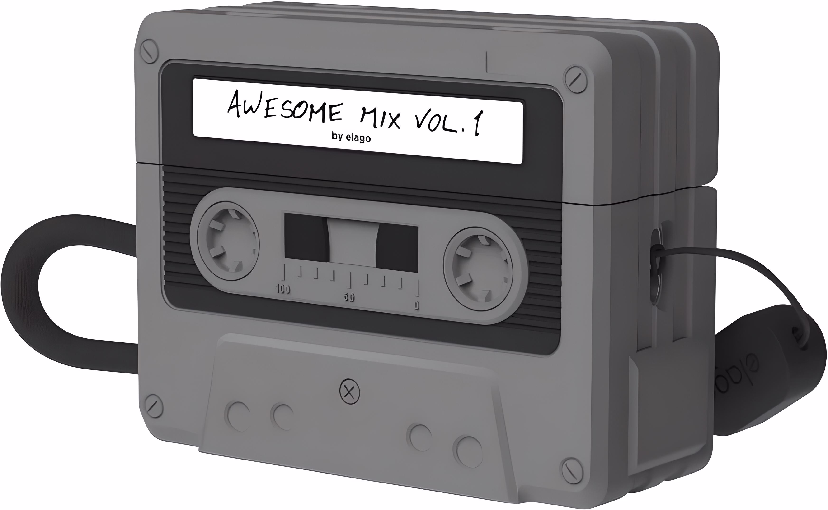 Чохол Elago Cassette Tape Case Black for Airpods Pro 2nd Gen